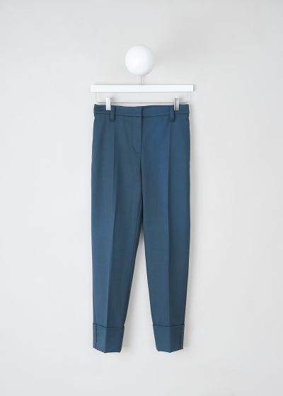 Brunello Cucinelli Mid-rise blue pants photo 2