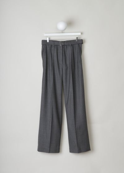 Brunello Cucinelli Grey checkered wool pants photo 2