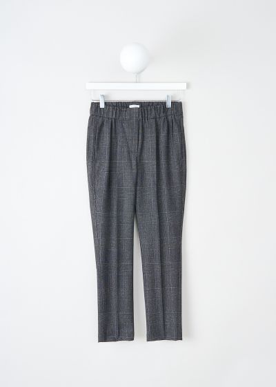 Brunello Cucinelli Grey check wool pants photo 2