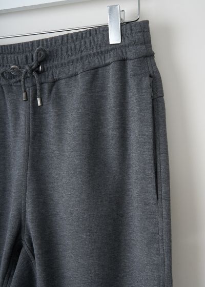 Brunello Cucinelli Heather grey joggers with zipped pockets