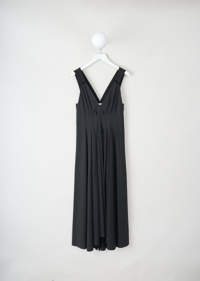 Brunello Cucinelli Black pleated maxi dress photo 2
