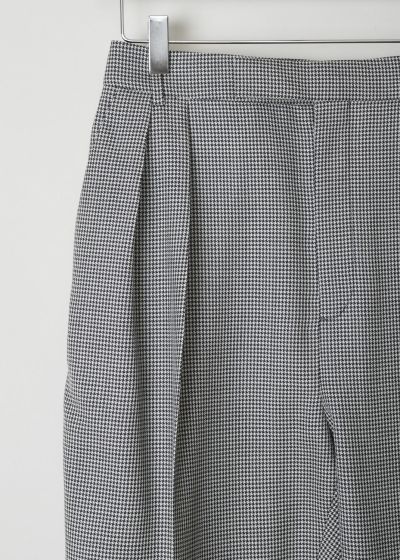 Celine Houndstooth pants with front pleats 