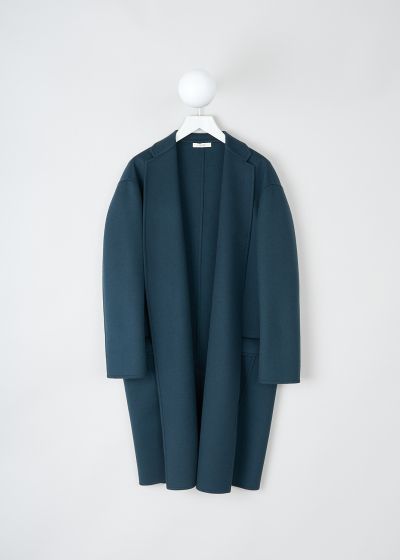 Céline  Oversized teal blue cashmere coat photo 2