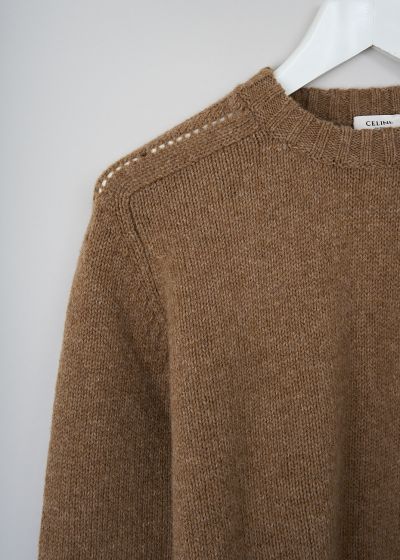 Celine Camel brown knit sweater