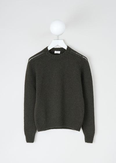 Celine Army green knit sweater photo 2