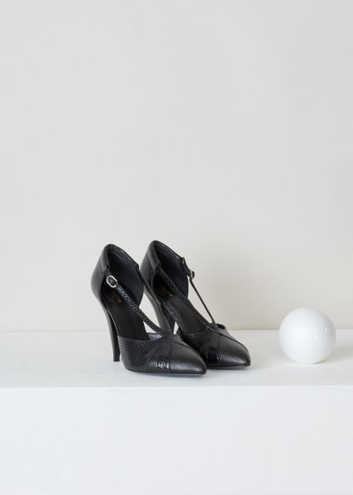 Celine Decussate-strap triangle heel pumps 