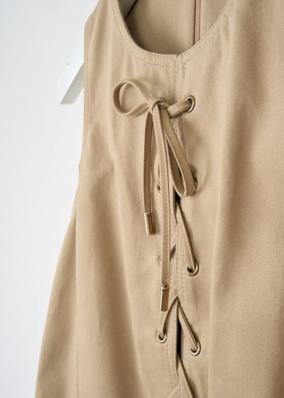Chloé Sleeveless mini dress in Argil brown