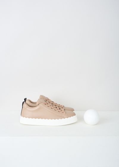 Chloé Pink tea scalloped Lauren sneakers photo 2