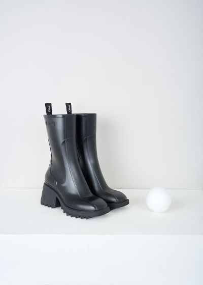 Chloé Black Betty rain boots 