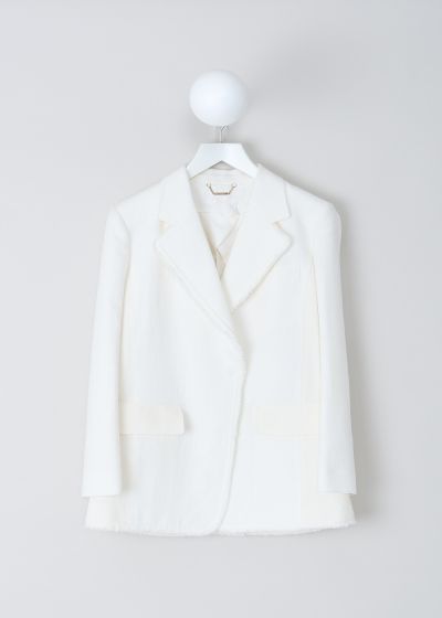 Chloé Iconic white multi-fabric jacket photo 2