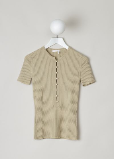 Chloé Beige ribbed top photo 2