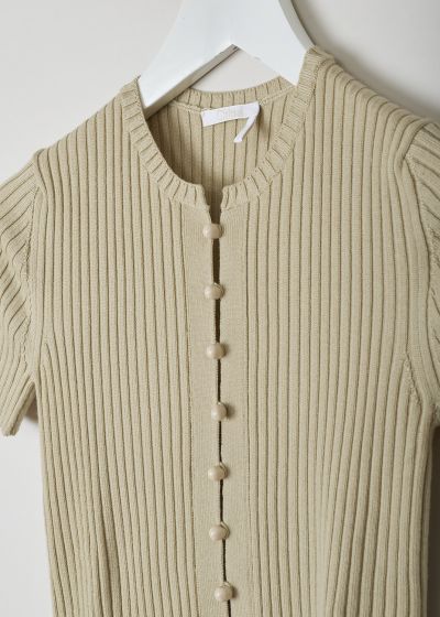 Chloé Beige ribbed top