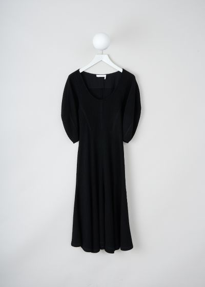 Chloé Black ribbed maxi dress with balloon sleeves photo 2