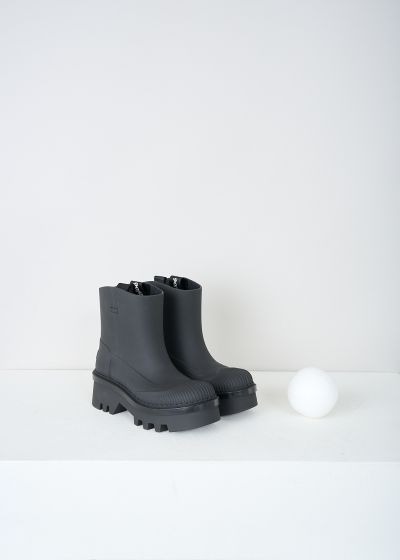 Chloé Short black rain boots