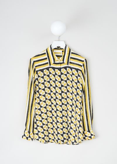 Chloé Yellow geometric-print blouse photo 2