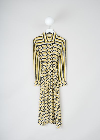 Chloé Yellow geometric-print shirt dress photo 2