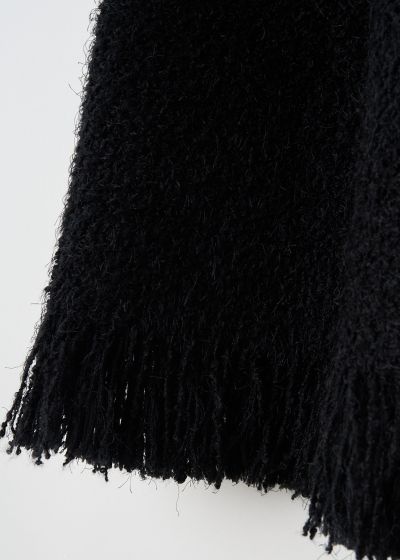 Chloé Black A-line skirt with fringes