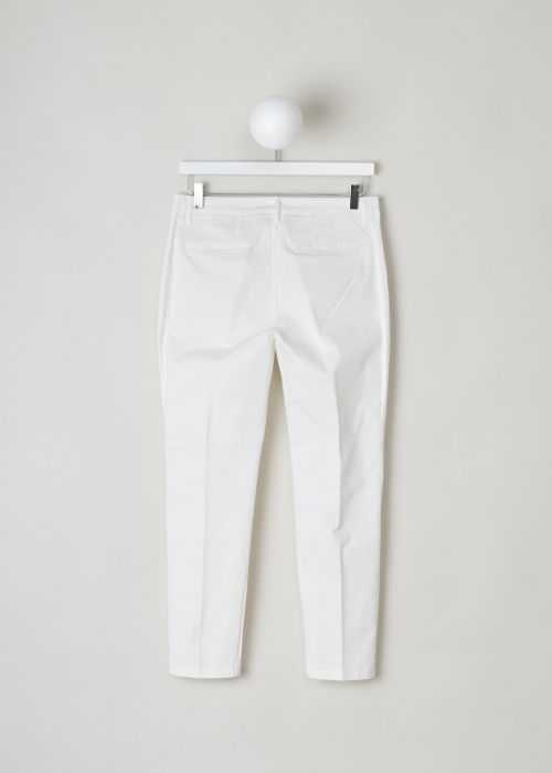 Closed, White flat front chino, jack_C91012_30D_20_218, white, back, This white flat front chino is one of those must have basics that goes well anything you throw on it. Featuring a regular length, two forward slanted pockets on the front and two welt pockets on the back.