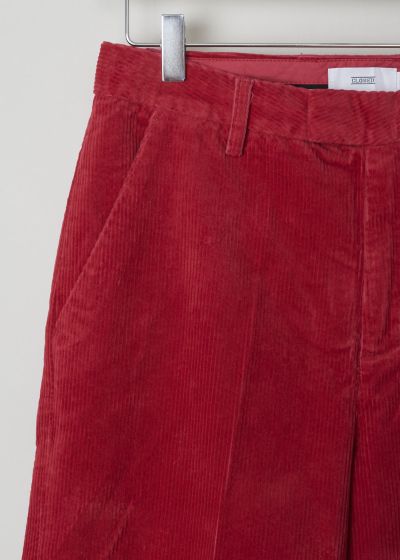 Closed Red ribbed trousers