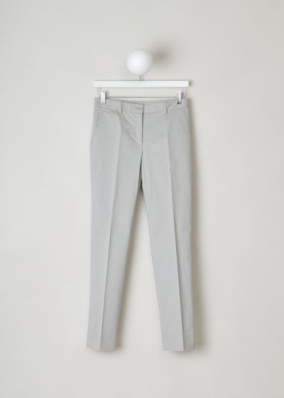 Dolce & Gabbana, light grey pants, FT13XT__FUFAP_N4534, grey, front, A light grey coloured classic trousers in the flat-front model.  