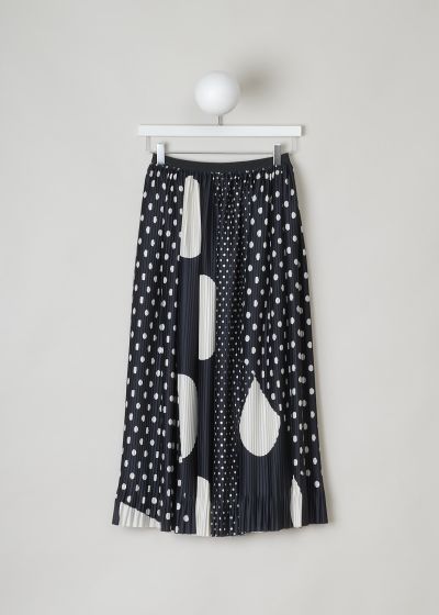 Dries van Noten Pleated midi skirt with dotted print  photo 2