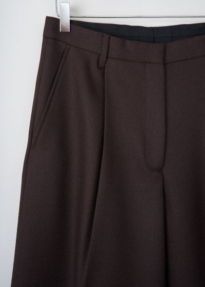 Dries van Noten Dark brown pleated Porter pants