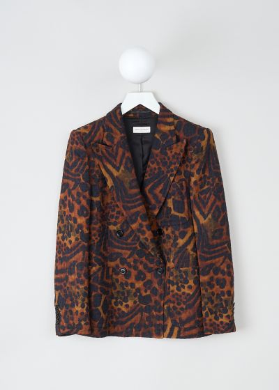 Dries van Noten Brown animal-print jacket  photo 2