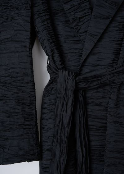 Dries van Noten Black ruched Bomea jacket