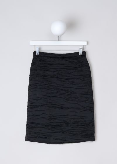 Dries van Noten Black ruched pencil skirt  photo 2