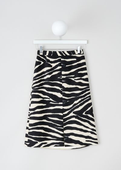 Dries van Noten Black-and-white zebra-print Shea skirt photo 2