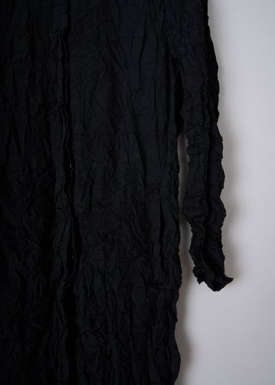 Dries van Noten Black Raltonas crush coat