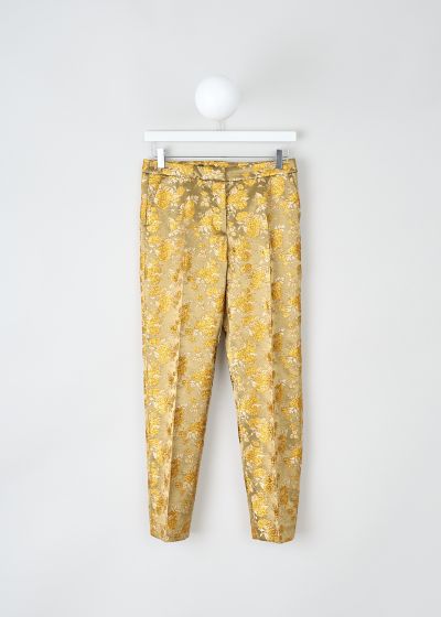 Dries van Noten Gold floral jacquard Poumas pants photo 2