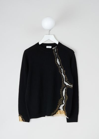 Dries van Noten Black Touraya sweater with gold beading photo 2