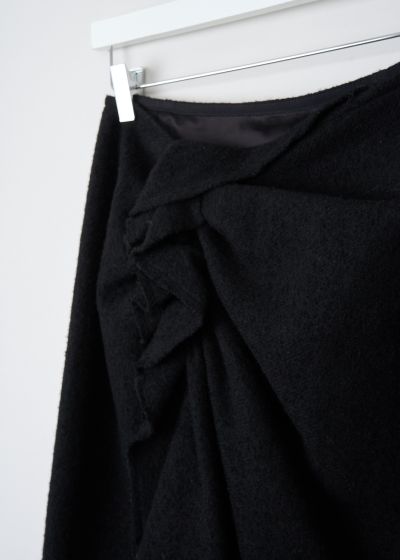 Dries van Noten Black wool Sinam skirt