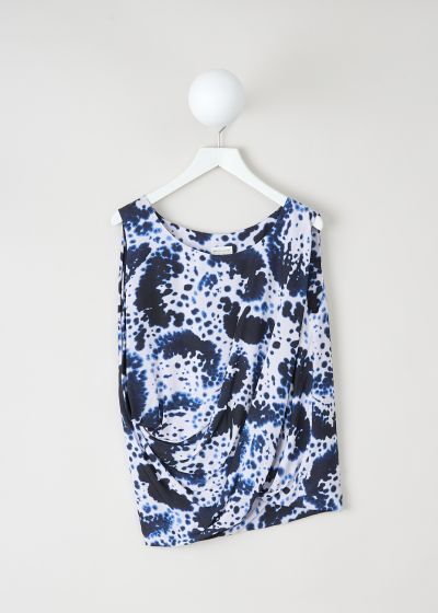 Dries van Noten Cot top in navy photo 2