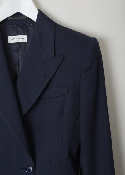 Dries van Noten Navy blue double breasted jacket