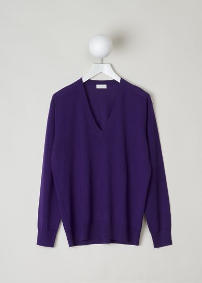 Dries van Noten Purple V-neck sweater  photo 2