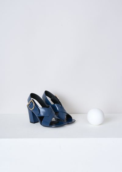 Dries van Noten Blue open-toe sandals with heel