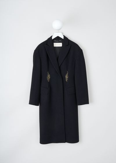 Dries van Noten Fitted Ravis coat with gold detailing photo 2