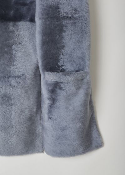 Drome Grey fur shawl