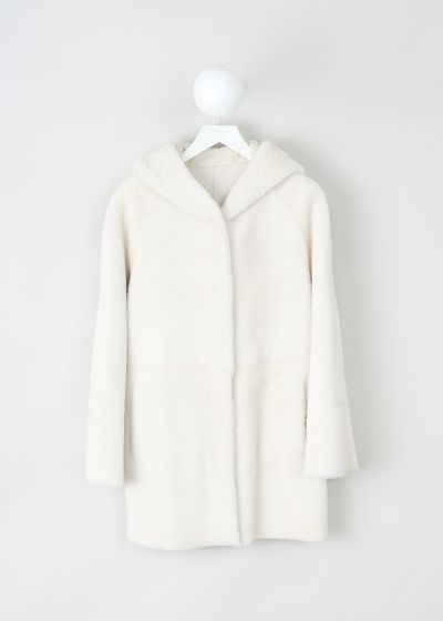 Drome Polar white reversible shearling coat photo 2