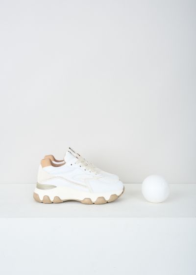 Hogan White-and-beige hyperactive sneakers photo 2