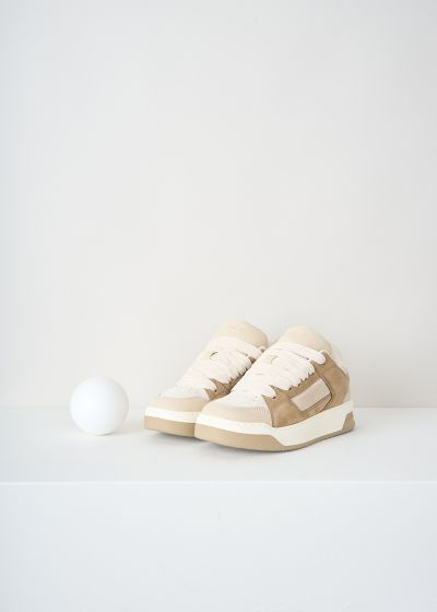 Hogan Brown-and-beige H667 allacciato sneakers