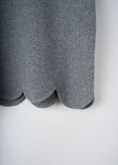 Jil Sander Stone grey flannel top 