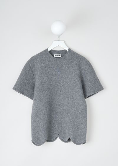 Jil Sander Stone grey flannel top  photo 2