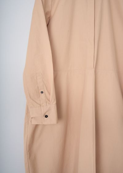 Jil Sander Dark beige poplin maxi dress