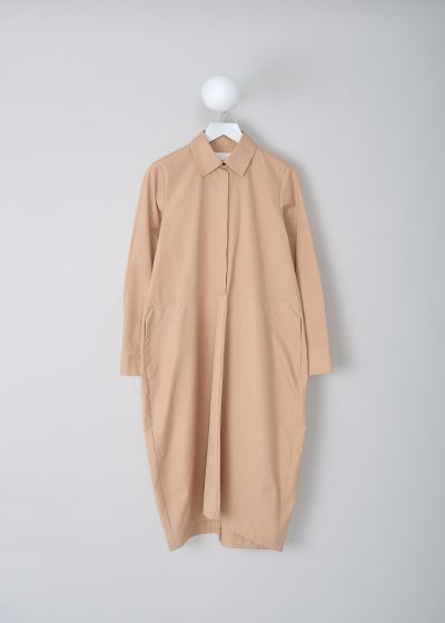 Jil Sander Dark beige poplin maxi dress photo 2