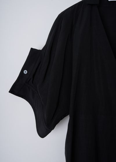 Jil Sander Black Galatea wrap dress