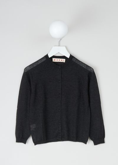 Marni Anthracite grey cashmere cardigan photo 2