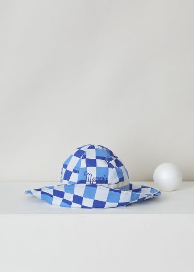 Marni Blue checkered bucket hat  photo 2